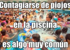 Contagio de piojos en piscinas públicas